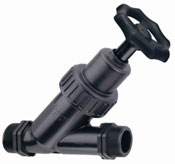 Plastic angle seat oblique valve
