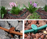 Drip Irrigation installation in gardens 