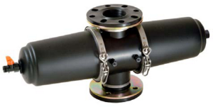3 75mm flanges inline double screen filter