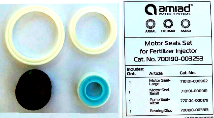 MOTOR SEALS SET FOR FERTILIZER INJECTOR-VITON  700190-003253