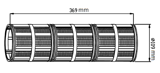 2"TS & 3"T 1200 sqcm molded screen for amiad filters