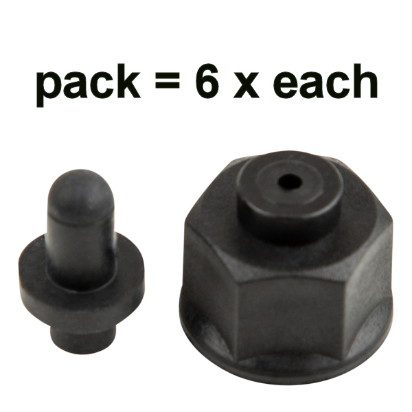 Gauge port cap and seal 6 pack for arkal amiad filters