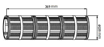 2"TS & 3"T 1200 sqcm molded screen for amiad filters