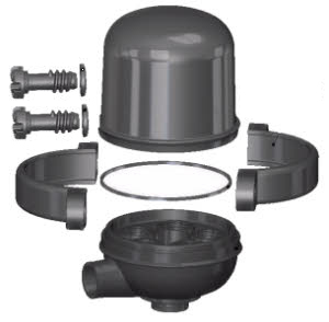 4" GALAXY PP GRV Complete POD W/O FILTER ELEMENTS