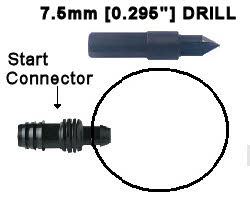 7.5MM drill for start connector RIVULIS