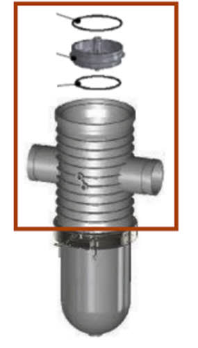 3" SK PP Vic Body Assy + Adaptor DW for Arkal