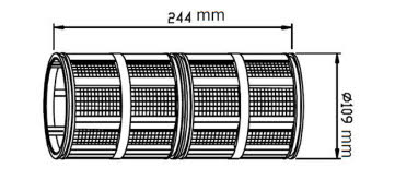 800 sqcm molded screen for 2"T amiad filters
