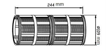 800 sqcm moldced screen amiad