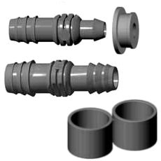Barbed connectors for ldpe pipes