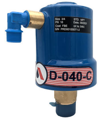 Selected D40 Air Valve Size: 3/4" Ductile Iron PN16 Combination Air Valve