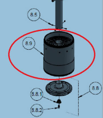 Flushing chamber M104l-110_700190-001538  