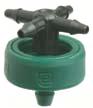 Tufftif dripper with 4 outlets